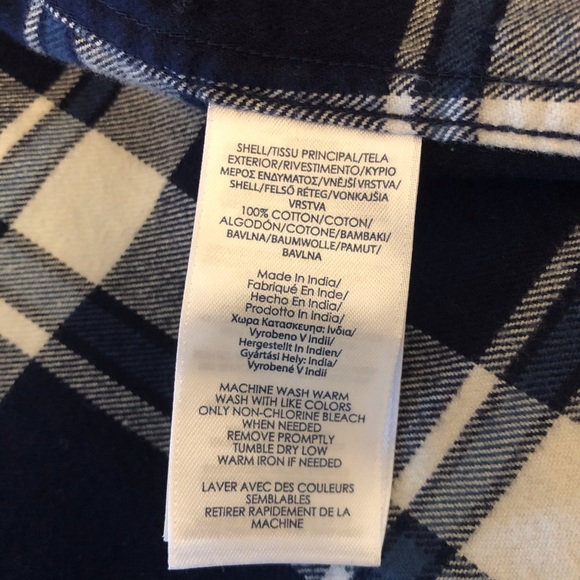 CHAPS Plus Size Shacket - Plaid Zippered - Picture 7 of 7